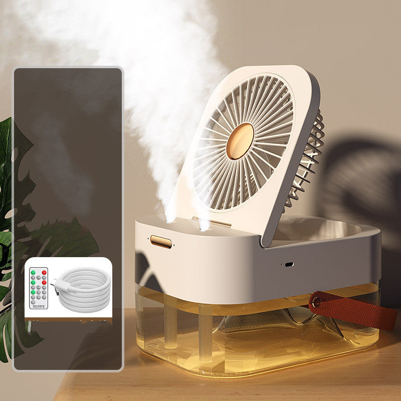 Portable Cooling and Humidifying Fan with Night Light