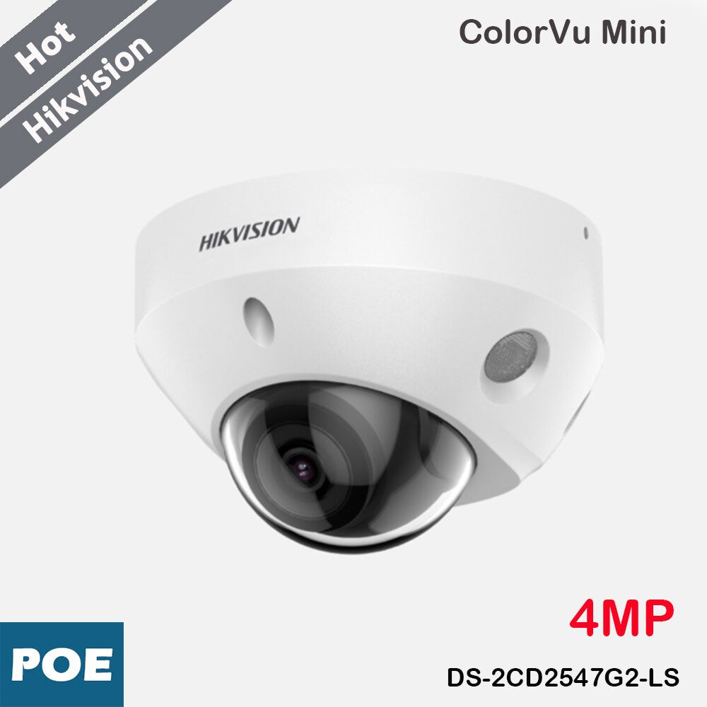 Hikvision 4MP Mini IP Camera Waterproof ColorVu Day/Night H.265+